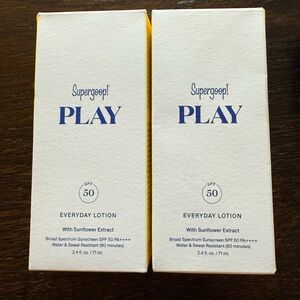 Supergoop! PLAY SPF 50 Everyday Lotion - selling as set of two - 2.4 fl oz each